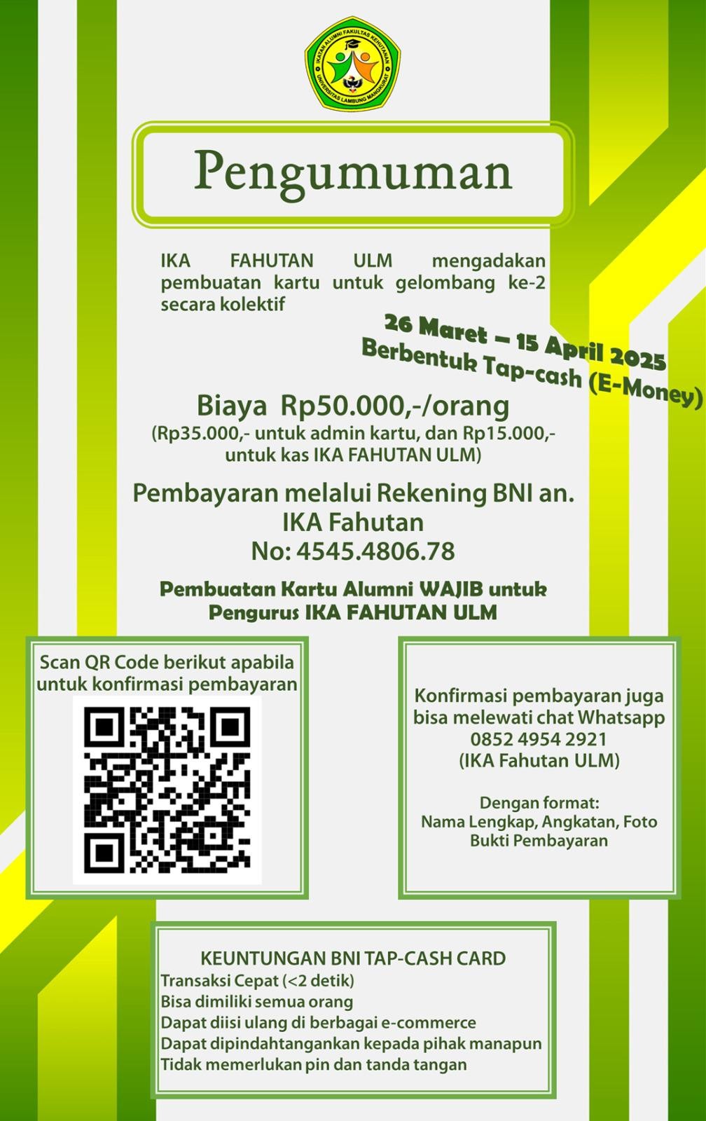 Pembuatan Kartu Alumni gelombang 2
